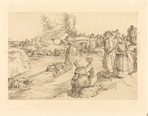 Begravning i Vendeen Marsh av Auguste Lepere