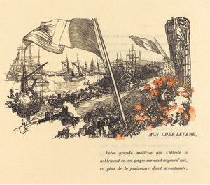 Dedikationssida, utgiven 1900. av Auguste Lepere