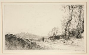 Derni?res feuilles (Vend?e) (Last Leaves [Vendee]) av Auguste Lepere