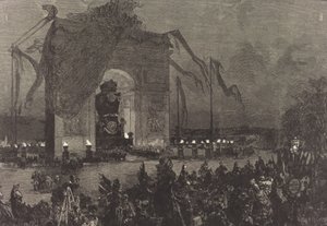 Victor Hugos begravning. Vakan, 1885.
