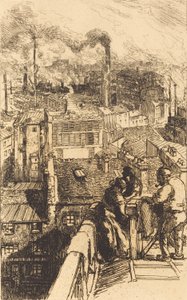 Gobelins Quarter Gobelins Quarter, 1893. av Auguste Lepere