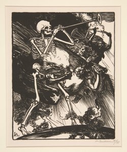 Death and Discord will Rain on the Earth, från The War of 1914, första serien, nr. 7 av Auguste Lepere