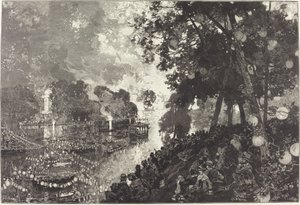 Snö I Paris av Auguste Lepere