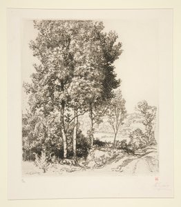 Liten Morin Valley nära Verdelot (Seine-et-Marne) av Auguste Lepere