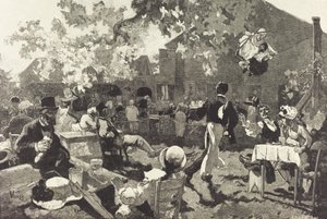 Cabaret du Coq de Bruyère i Bois de Meudon, 1888. av Auguste Lepere