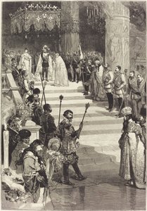Kröningen av kejsar Alexander III av Ryssland (27 maj) av Auguste Lepere
