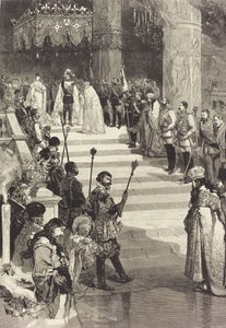Kröningen av kejsar Alexander III av Ryssland 27 maj 1883.