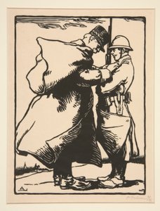 Le G?n?ral Joffre d?core (General Joffre Decorates), från La Guerre de 1914, första serien, nr. 12 av Auguste Lepere
