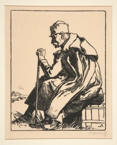 Le Roi de Serbie (Kungen av Serbien), från La Guerre de 1914, första serien, nr 4 av Auguste Lepere