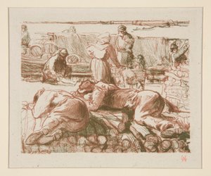 Ouvriers (arbetare) av Auguste Lepere