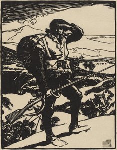 Tittar på Rhenslätten av Auguste Lepere