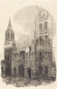 Rouens katedral La Cathedral de Rouen, 1888. av Auguste Lepere