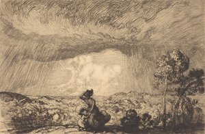 Storm on the Dune, Vendee Storm on the Dune, Vendee. av Auguste Lepere