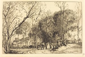 Sommar i Saint-Martin, de förflutna bröllopet av Auguste Lepere