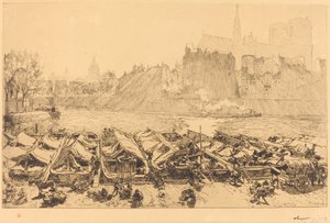 Den stora äppelmarknaden av Auguste Lepere