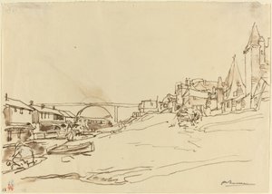 Huset till kungen av Polen (Angers) av Auguste Lepere