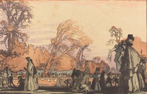 Dammen i Tuilerierna, 1898. av Auguste Lepere