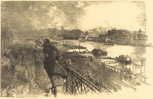 Seinen nära Austerlitzbron, 1888.