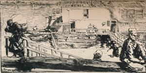 Tvättbåt, 1915 av Auguste Louis Lepère
