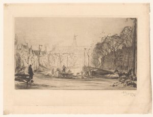 Utsikt över Spaarne och Sint Bavo