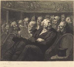 Orkesterplatser av Auguste Lepère after Honoré Daumier