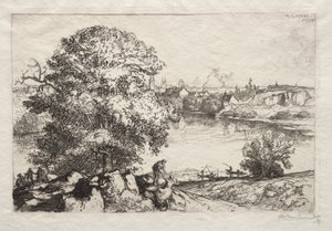 Angers: St. Nicolas Pond av Auguste Louis Lepère