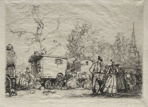 På mässan St. Jean de Mont av Auguste Louis Lepère