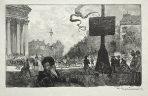 Hörn av Royal Street av Auguste Louis Lepère