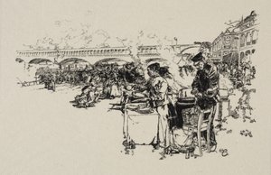 Brygga för omnibusbåtar av Auguste Louis Lepère