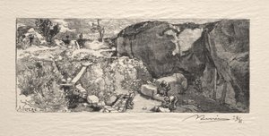 Sandstensbrottet av Auguste Louis Lepère