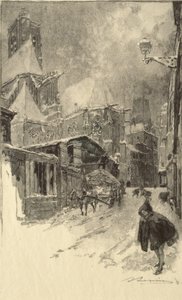 Rue des Barres av Auguste Louis Lepère