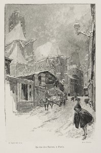 Rue des Barres, Paris av Auguste Louis Lepère