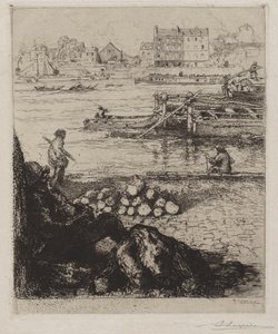 The Longshoreman: Quai de la Gare av Auguste Louis Lepère