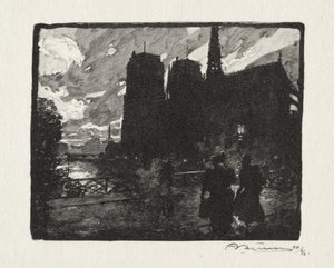 Notre Dame, Le Soir av Auguste Louis Lepère