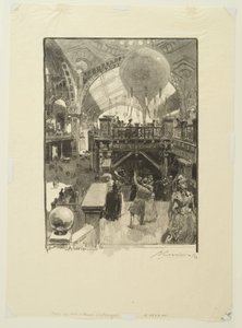 De fria konsterna palats: interiör av Auguste Louis Lepère