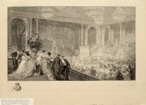 Fest i Tuilerierna för utställningen 1867 av Auguste Louis Lepère