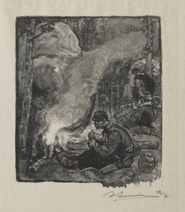 Skogshuggarnas måltid av Auguste Louis Lepère