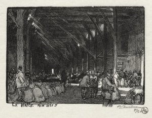 Illustrerad Rouen: Halle aux Blès av Auguste Louis Lepère