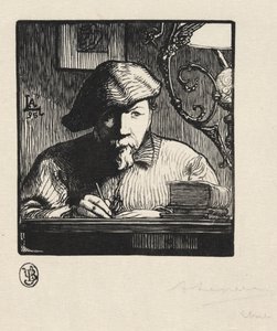 Självporträtt av Auguste Louis Lepère