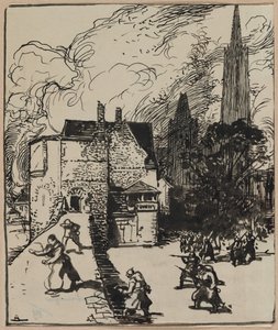 Belägring av Maubeuges av Auguste Louis Lepère