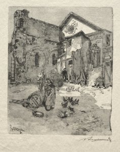 St. Julianus den fattige: Portalen av Auguste Louis Lepère