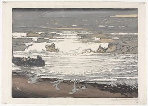 The Breaking Waves, Tide of September 1901 av Auguste Louis Lepère