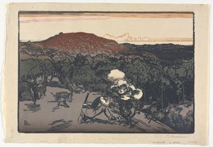 Tjuvskytten, Saint Jean de Monts sanddyner av Auguste Louis Lepère