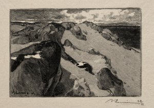 Arbonne, Gros Sablon. av Auguste Louis Lepère