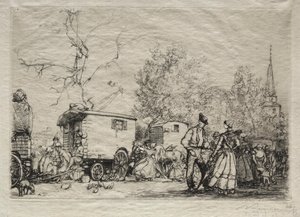 På mässan St. Jean de Mont av Auguste Louis Lepère