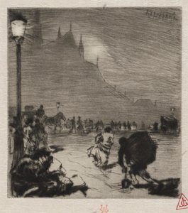 I hörnet av Pont-aux-Doubles av Auguste Louis Lepère