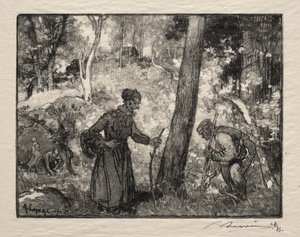 På Bernard Rock av Auguste Louis Lepère