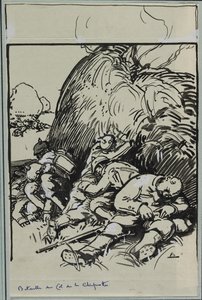 Slaget vid Col de la Chiprotte av Auguste Louis Lepère