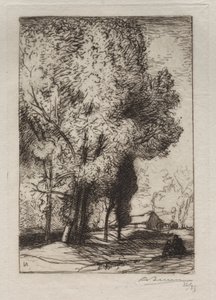Bourrine in the Poplars, 1911. av Auguste Louis Lepère