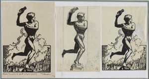 Brado, vinnare av Antigoras Giants av Auguste Louis Lepère